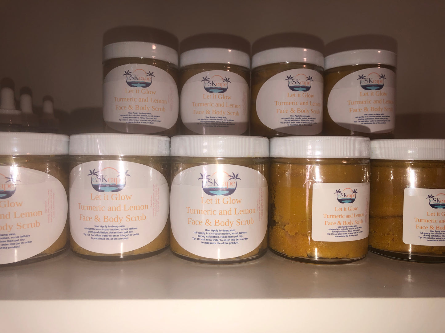 Turmeric and Lemon Face and Body Scrub