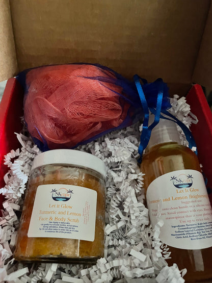 Turmeric and Lemon Face and Body Scrub